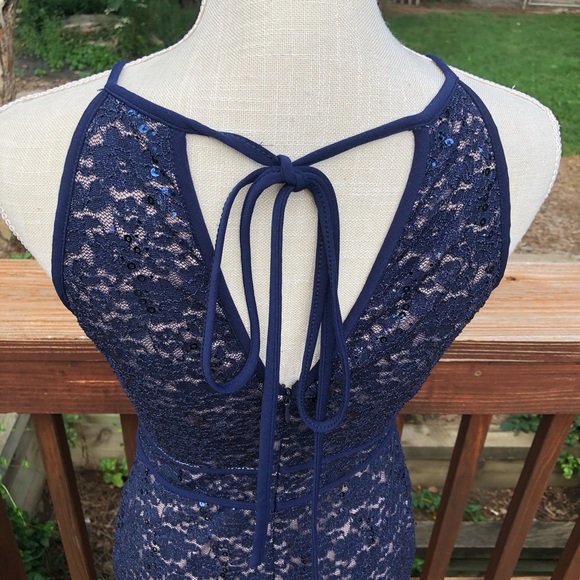 DB Established 1962 Blue Sequin Lace MIDI Dress, 4 - Picture 11 of 11